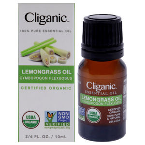 Organic Lemongrass by Cliganic for Unisex - 0.33 oz Oil